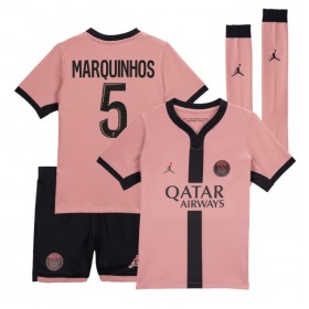 Paris Saint-Germain Marquinhos #5 3rd Trikot 2024-25 Kurzarm (+ kurze hosen)